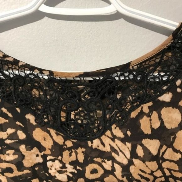 Jules + James Leopard Print Round-neck Blouse M - Picture 3 of 4